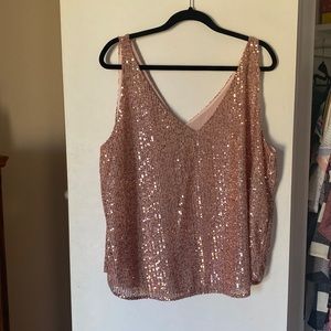 Pink sequined Top XXL